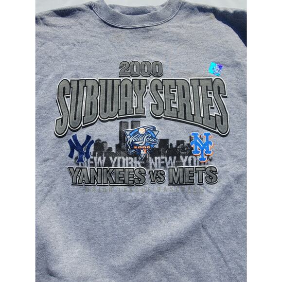 Subway Series 2000 Champion NY Yankees & NY Mets Sweatshirt Size XL - Picture 2 of 6